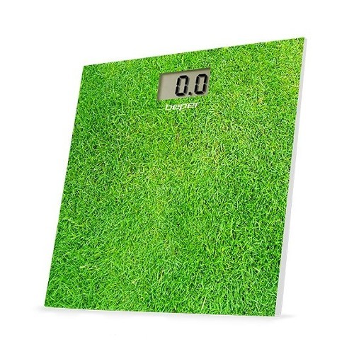 Beper Digitální skleněná osobní váha do 150 kg 40810, zelená - tráva