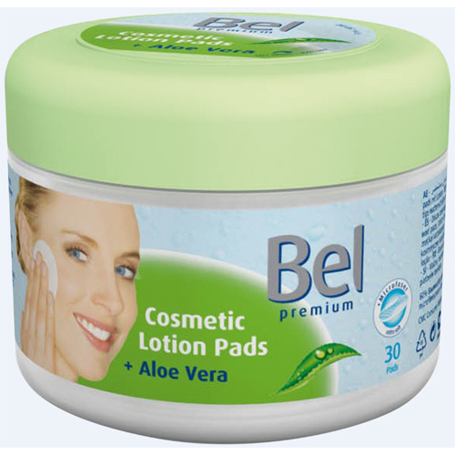 Bel Vlhčené micelární odličovací tampóny s Aloe Vera Lotion Pads 30 ks