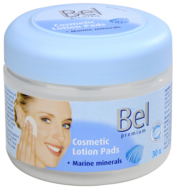 Bel Vlhčené odličovací tampóny Lotion Pads Mořské minerály 30 ks