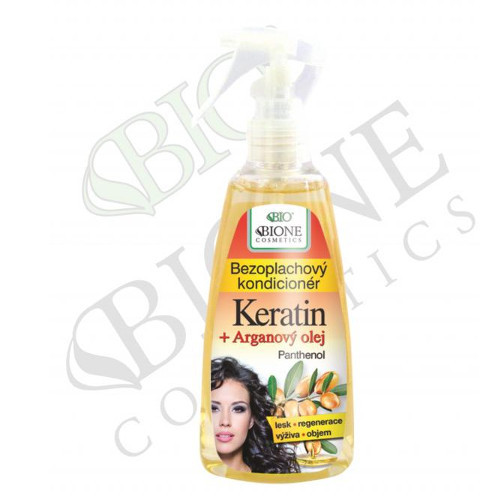Bione Cosmetics Bezoplachový kondicionér Keratin + Arganový olej s panthenolem 260 ml