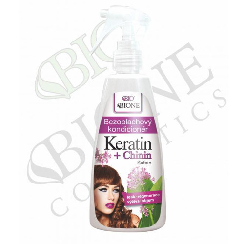 Bione Cosmetics Bezoplachový kondicionér Keratin + Chinin 260 ml
