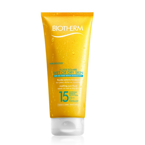 Biotherm Fluid hidratant și de protecție SPF 15 (Melting Sun Fluid) 200 ml