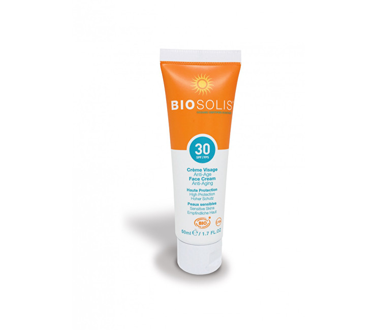 Biosolis O cremă de bronzare anti-rid pe față SPF 30 (Anti-Age Face Cream) 50 ml