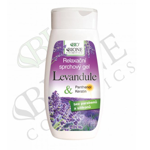 Bione Cosmetics Relaxační sprchový gel Levandule 260 ml