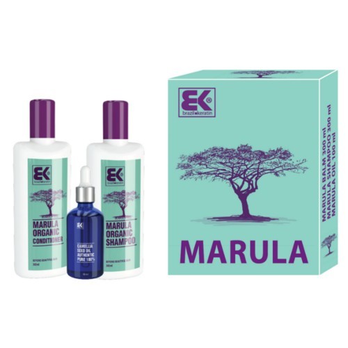 Brazil Keratin Dárková sada Marula s přírodním exotickým olejem pro krásu a svěžest vlasů i těla