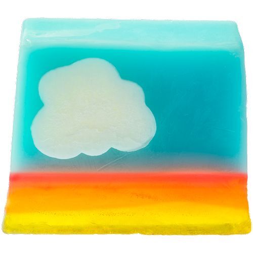 Bomb Cosmetics Ručně vyráběné glycerinové mýdlo Paní Modrá obloha (Soap Mrs. Blue Sky) 100 g