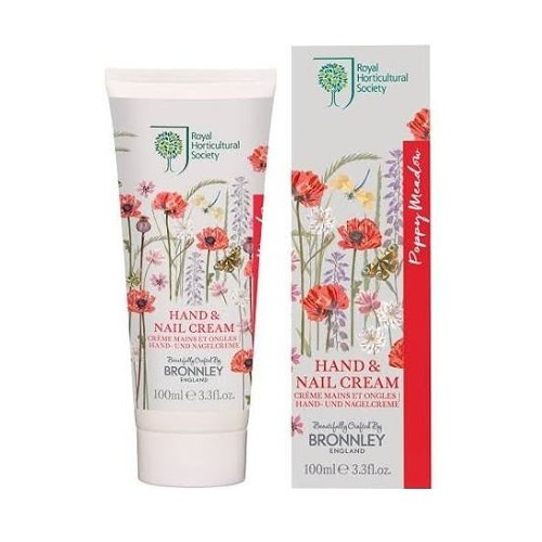 Bronnley Hydratační krém na ruce Vlčí mák (Poppy Meadow Hand And Nail Cream) 100 ml