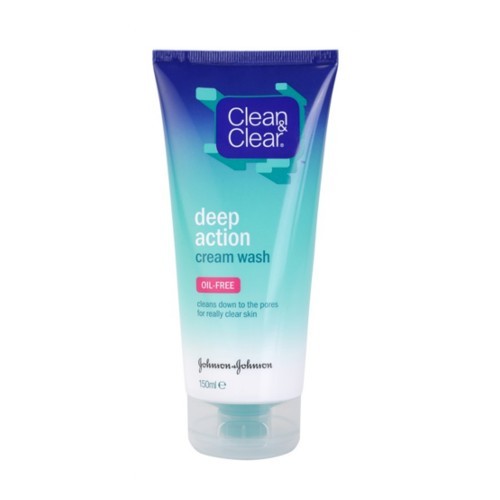 Clean & Clear Hloubkově čisticí krémová emulze na obličej (Deep Action Cream Wash) 150 ml
