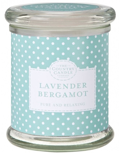 Country Candle Vonná svíčka ve skle s víčkem Levandule & bergamot (Lavender Bergamot) 848 g