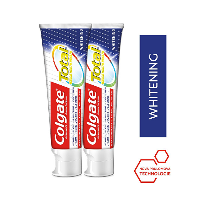 Colgate Zubní pasta Total Whitening Duopack 2 x 75 ml