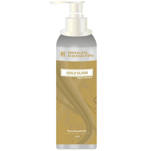 Brazil Keratin Elixír pro suché a poškozené vlasy (Gold Elixir Repair Treatment) 100 ml