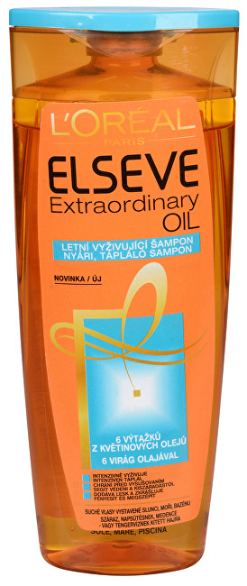 L´Oréal Paris Vyživující šampon s výtažky z květinových olejů pro sluncem namáhané vlasy Elseve (Extraordinary Oil Shampoo) 250 ml