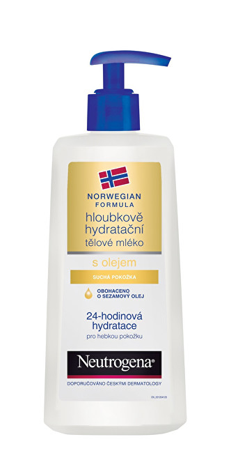 Neutrogena Hloubkově hydratační tělové mléko s olejem 400 ml