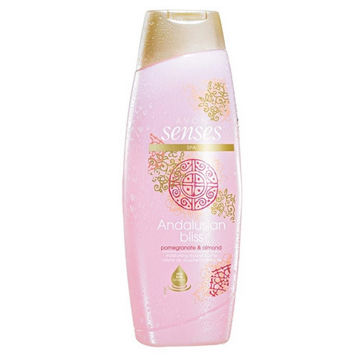 Avon Hydratační sprchový krém s vůní Granátového Jablka s Mandlí (Senses Andalussian Bliss) 250 ml