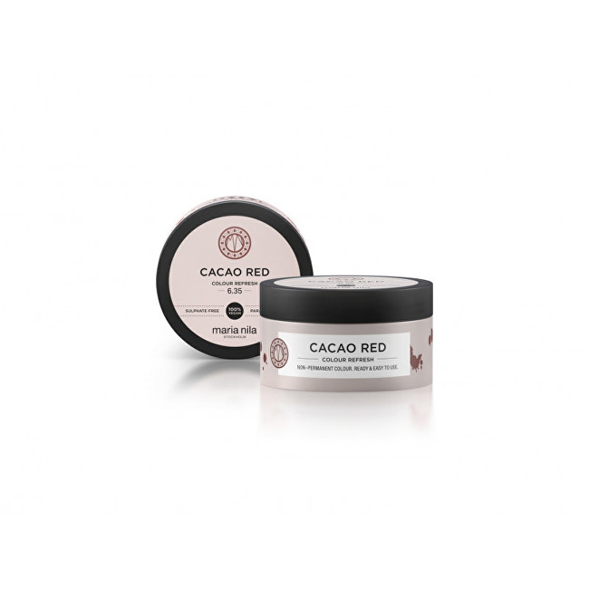 Maria Nila Jemná vyživující maska bez permanentních barevných pigmentů Cacao Red (Colour Refresh Mask) 100 ml