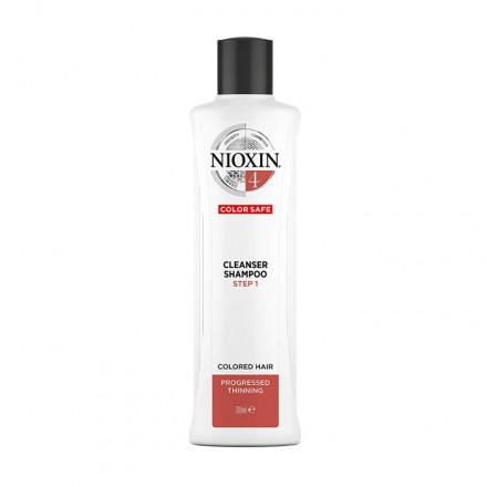 Nioxin Jemný šampon pro řídnoucí barvené a poškozené vlasy System 4 (Color Save Shampoo) 300 ml
