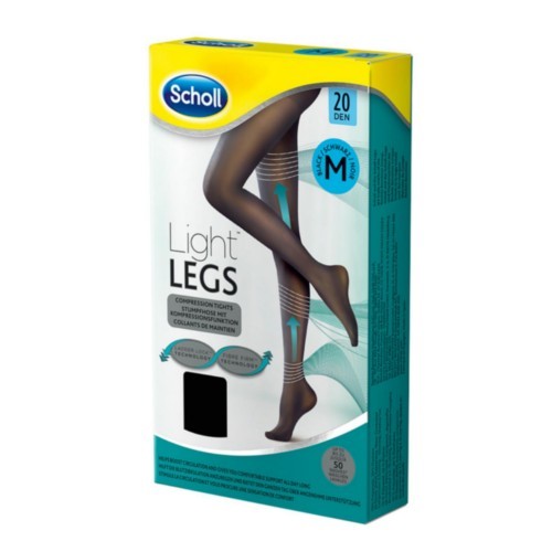 Scholl Kompresní punčochové kalhoty černé 20 Den Light LEGS™ XL