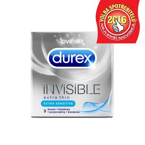 Durex Kondomy Invisible Extra Sensitive 3 ks