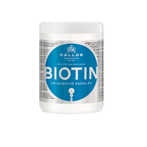 Kallos Maska na vlasy s biotinem (Biotin Beautifying Hair Mask) 1000 ml