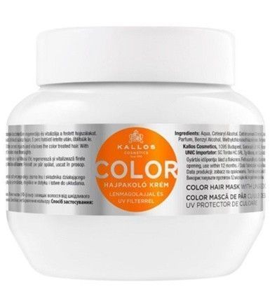Kallos Maska pro barvené vlasy se lněným olejem a UV filtrem (Color Hair Mask) 275 ml