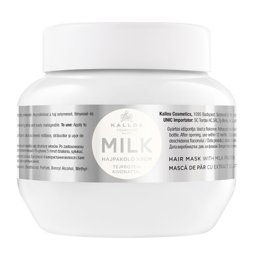Kallos Maska s mléčnými proteiny pro suché a poškozené vlasy Milk (Hair Mask With Milk Protein) 275 ml