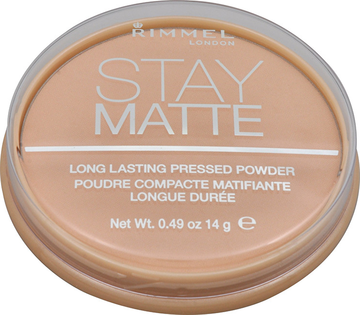 Rimmel Matující kompaktní pudr Stay Matte 14 g 003 Peach Glow