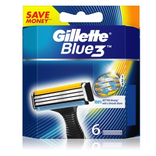 Gillette Náhradní hlavice Blue 3 6 ks