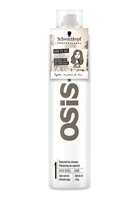 Schwarzkopf Professional Osvěžující suchý šampon pro tmavé vlasy Osis+ Boho Rebel (Dark Dry Shampoo) 100 ml