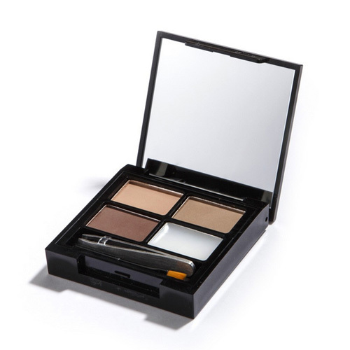 Makeup Revolution Paletka na úpravu obočí Focus &amp; Fix Brow Kit (EyeBrow Shaping Kit) Light Medium