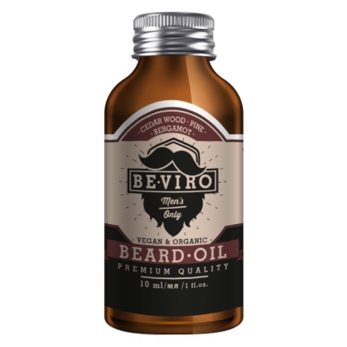 BE-VIRO Pečující olej na vousy s vůní cedru, bergamotu a borovice (Beard Oil) 200 ml