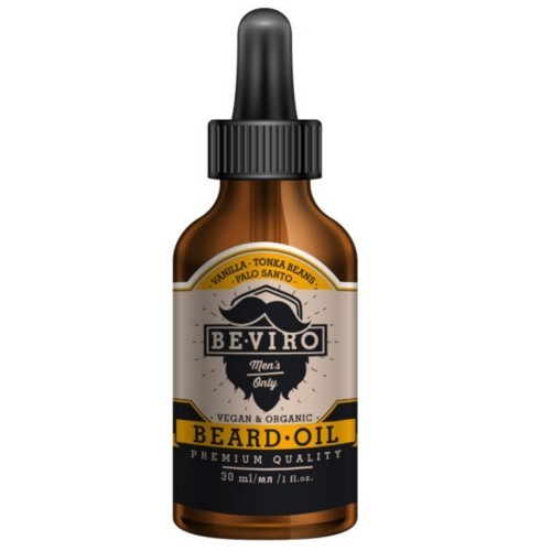 BE-VIRO Pečující olej na vousy s vůní vanilky, palo santo a tonkových bobů (Beard Oil) 30 ml