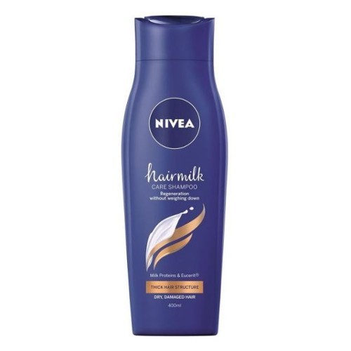 Nivea Pečující šampon pro silné a nepoddajné vlasy Hairmilk (Care Shampoo) 250 ml