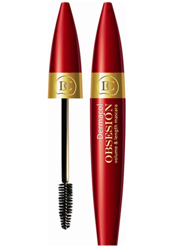 Dermacol Řasenka pro objem a délku řas (Obsesión Volume & Length Mascara) 12 ml 01 Black