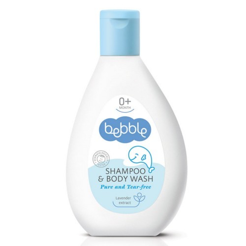 Lavena Šampon a mycí gel pro děti 2v1 Bebble (Shampoo & Body Wash) 200 ml