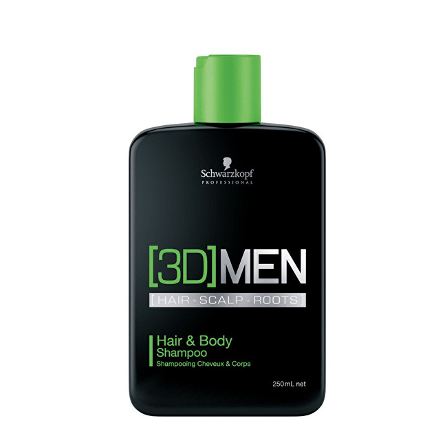 Schwarzkopf Professional Šampon na vlasy i tělo pro muže 3D (Hair & Body Shampoo) 1000 ml