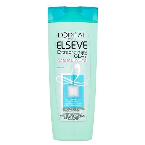 L´Oréal Paris Šampon pro rychle se mastící vlasy s lupy Elseve (Extraordinary Clay) 400 ml