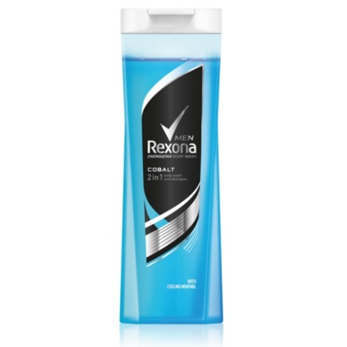 Rexona Sprchový gel a šampon 2 v 1 pro muže Cobalt (Body Wash And Shampoo) 400 ml