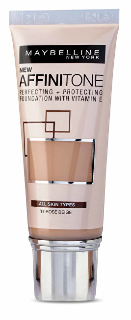 Maybelline Sjednocující make-up s HD pigmenty Affinitone (Perfecting + Protecting Foundation With Vitamin E) 30 ml 09 Opal Rose
