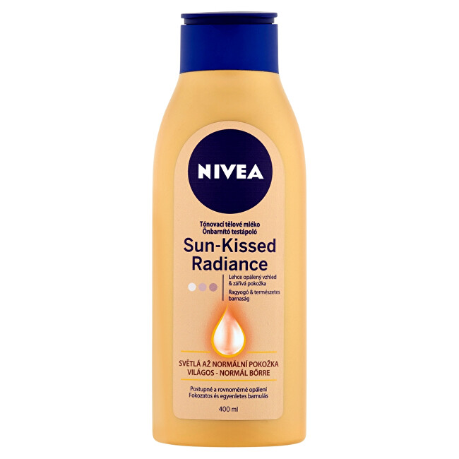 Nivea Tónovací tělové mléko (Sun Kissed Radiance Milk) 400 ml Dark