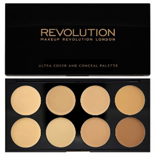 Fotografie Makeup Revolution London - Cover & Conceal Palette 10g Make-up W Paletka korektorů Light-Mediu