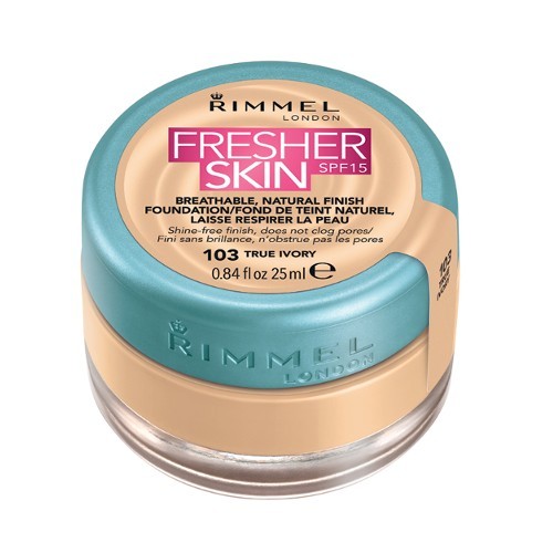 Rimmel Ultralehký make-up s SPF 15 (Fresher Skin Breathable Natural Finish Foundation) 25 ml 010 Light Porcelain