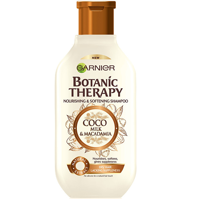 Garnier Vyživující a zvláčňující šampon pro suché a hrubé vlasy Botanic Therapy (Coco Milk &amp; Macadamia Shampoo) 250 ml