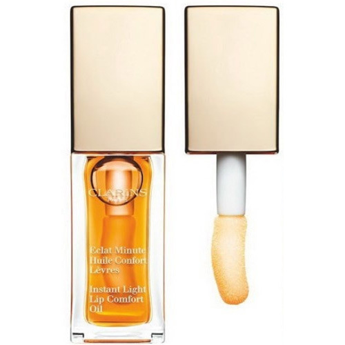 Clarins Vyživující olejová péče o rty (Eclat Minute Huile Confort Lèvres) 7 ml 01 Honey