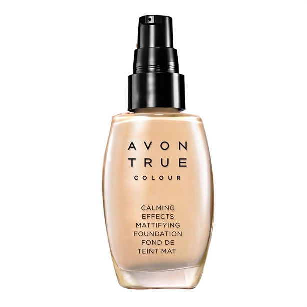Avon Zklidňující make-up s matující složkou True Colour (Calming Effects Mattifying Foundation) 30 ml Almond