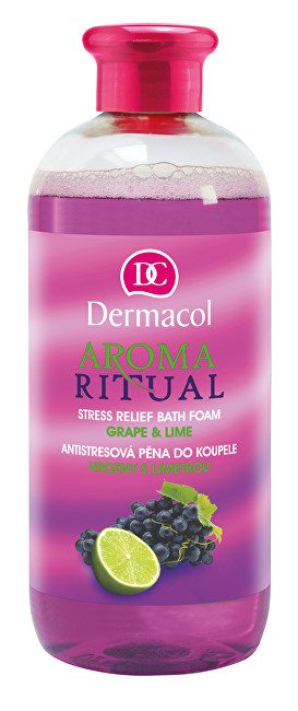 Dermacol Antistresová pěna do koupele hrozny s limetkou Aroma Ritual 500 ml