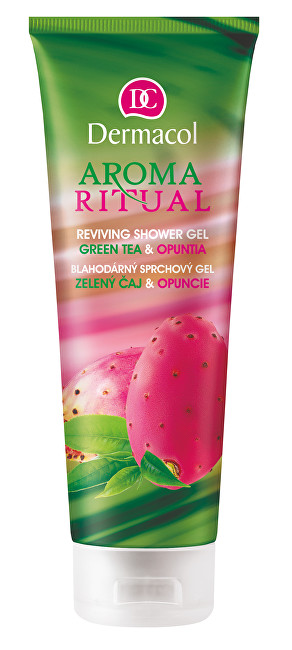 Dermacol Blahodárný sprchový gel zelený čaj a opuncie Aroma Ritual (Reviving Shower Gel Green Tea & Opuntia) 250 ml