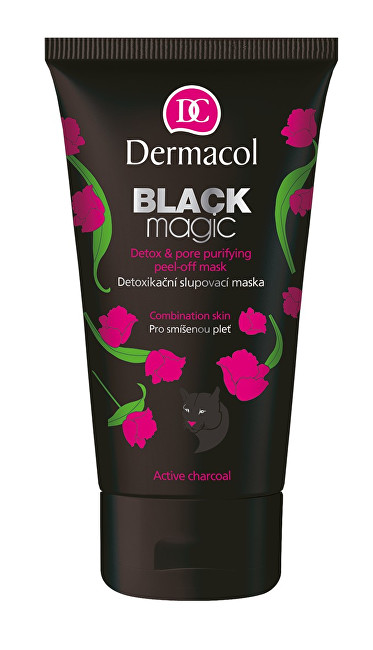 Dermacol Černá detoxikační slupovací maska Black Magic (Detox &amp; Pore Purifying Peel-Off Mask) 150 ml