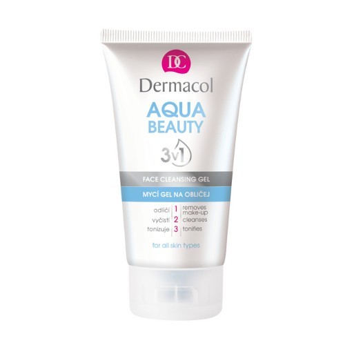 Dermacol Mycí gel na obličej s mořskými řasami Aqua Beauty 3v1 (Face Cleansing Gel) 150 ml