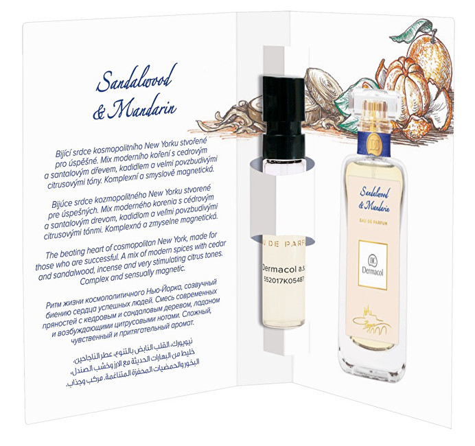 Dermacol Santalwood and Mandarin parfémovaná voda dámská 2 ml vzorek