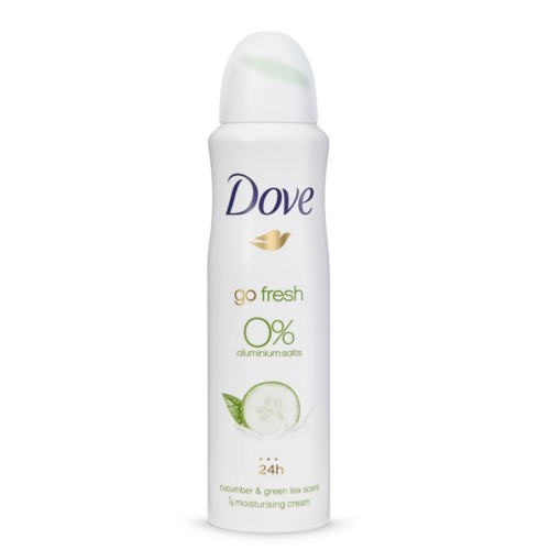 Dove Deodorant bez hliníku Go Fresh Okurka a zelený čaj (Alu Free Deodorant) 150 ml